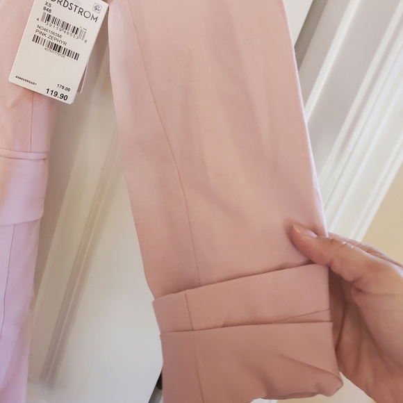 Nordstrom Cinched Waist Blazer in Pink Zephyr at Nordstrom, Size X-Small - Picture 5 of 8